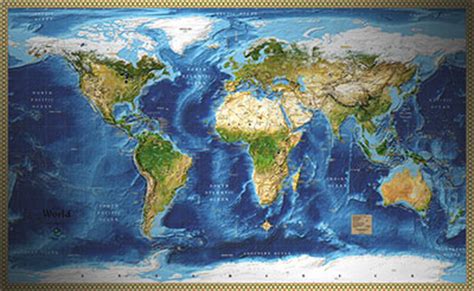 Map of the world by googlemap engine: World Satellite Wall Map | Detailed Map with Labels