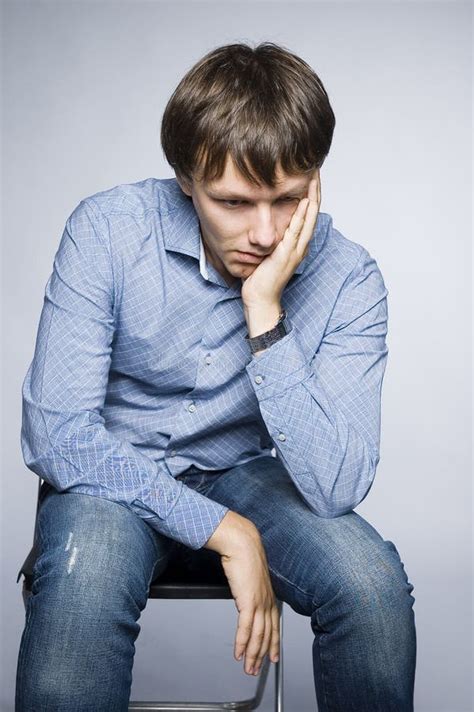 Depressed Young Man Stock Photo Image Of Recession Business 10600452
