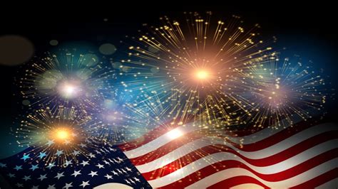 American Flag Fireworks Independence Day Celebrations 4