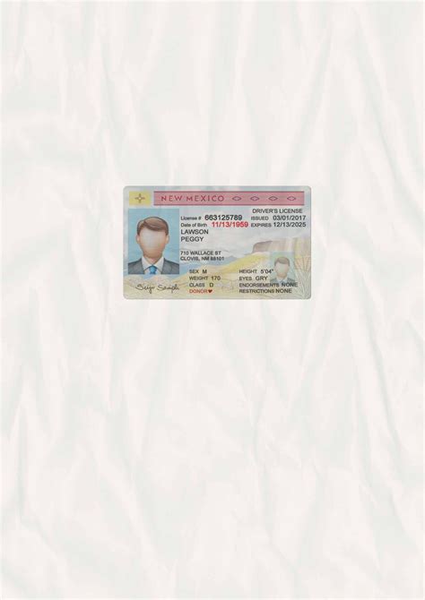 New Mexico Drivers License Template Psd Fake Id 2023