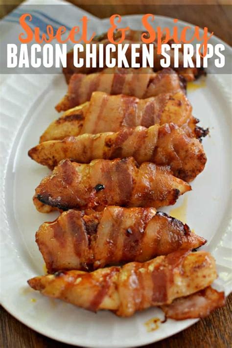 Sweet And Spicy Bacon Chicken Strips