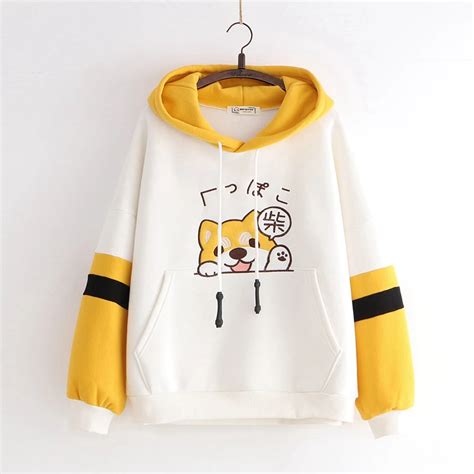 Kawaii Shiba Inu Harajuku Hoodie Limited Edition Kawaiitherapy