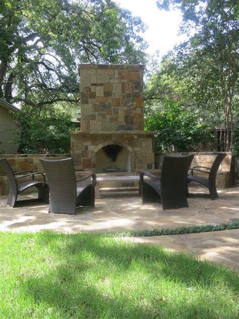 Outdoor Fireplace Sitting Area John S Troy Landscape Architect