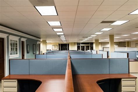 Empty Office Space Ready To Occupy Stock Image Image Of Lights Cube