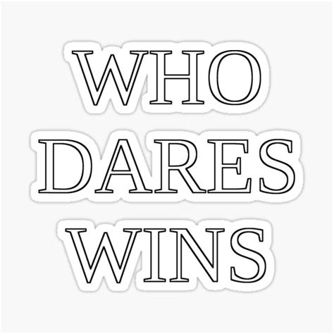 Who Dares Wins Motto Of The S A S Sticker For Sale By Brookestead Redbubble