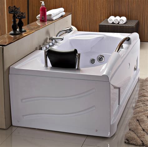 bathtub whirlpool jetted spa hot tub 19 massage air jets inline heater 66 l new ebay