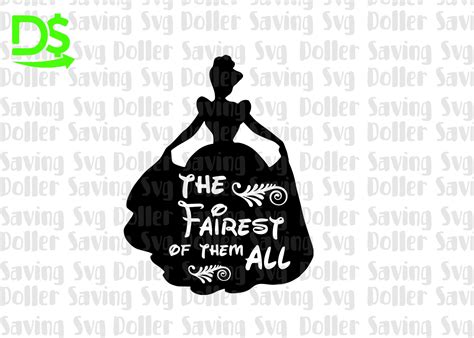Fairest Of Them All Quote Diy Cutting File Svg Png Dxf Etsy