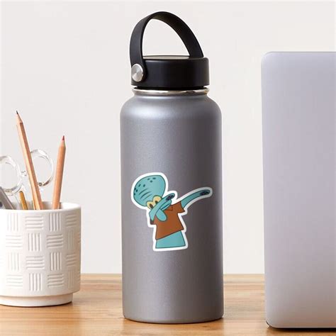 Squidward Dab Sticker For Sale By Sweetslay Redbubble