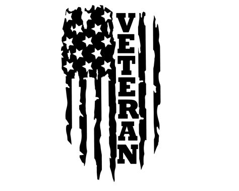 Distressed American Flag Veteran Decal Military Veteran Etsy Vinyl