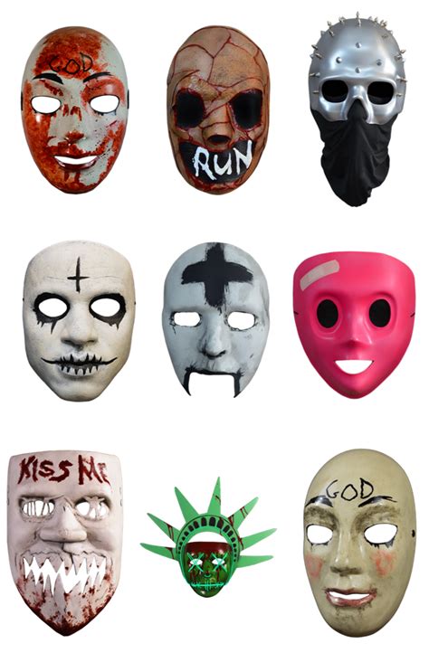 The Purge Tv Series Movies Election Year Costume Face Mask Trick Or