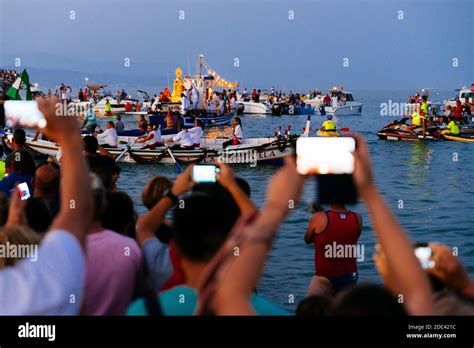 Traditional Nautical Procession Of The Virgen Del Carmen Saint Of
