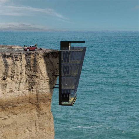 This Greek Concept House Hidden In A Cliff Has A Stunning View Of The Sea