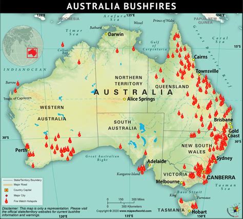 Australian Bushfires Map