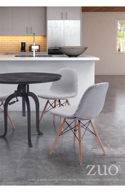 Maybe you would like to learn more about one of these? Zuo Sappy Dining Chair Houndstooth | Dining chairs, Shabby ...