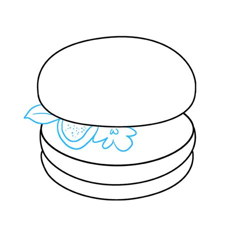 how to draw a burger really easy drawing tutorial