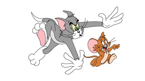 Tom And Jerry Cartoon Drawing With Colour
