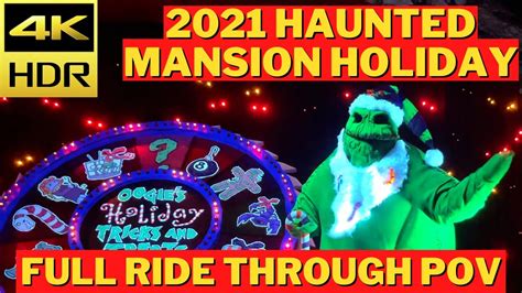 New 2021 Haunted Mansion Holiday Lowlight 4k Hdr Full Ride Through Pov Youtube