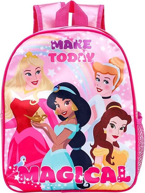 Girls Pink Disney Princess School Bag Backpack Rucksack