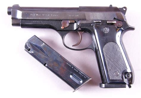 Beretta Mdl 92 Cal 9 Para Snb19176early Double Action Semi Auto Pistol