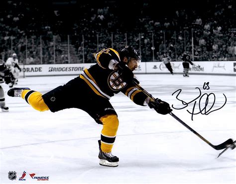 Brad Marchand Boston Bruins Autographed 11 X 14 Spotlight Photograph