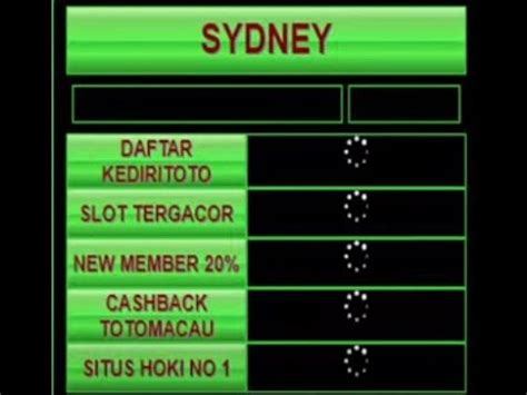 live draw sydney 6d tercepat