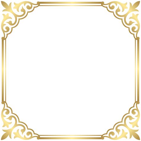 Frames Clipart Gold Glitter Frames Gold Glitter Transparent Free For