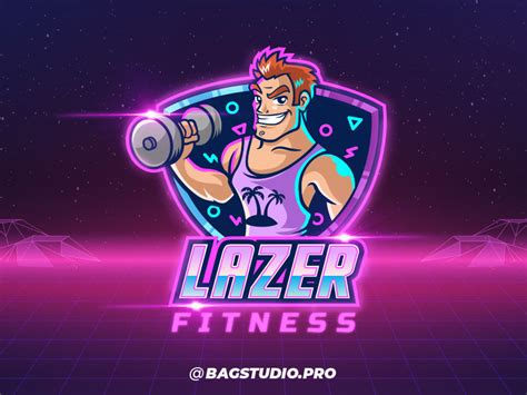 Lazer Fitness Retro Logo On Behance