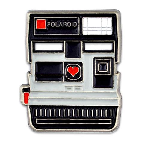 Pinmart Vintage Polaroid Camera Photograhy Trendy Enamel Lapel Pin