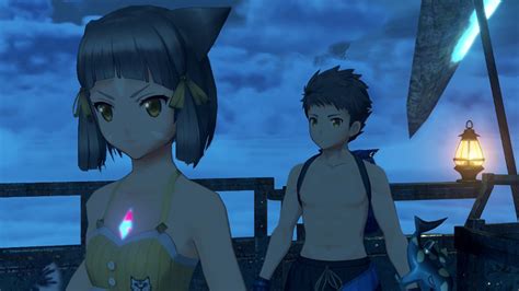 Xenoblade Chronicles 2 Swimsuit Edition Cutscene 006 Something In