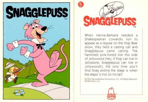 Snagglepuss Classic Cartoon Characters Hanna Barbera Cartoons