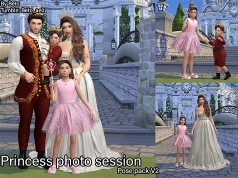The Sims Resource Princess Photo Session V2 Pose Pack In 2022