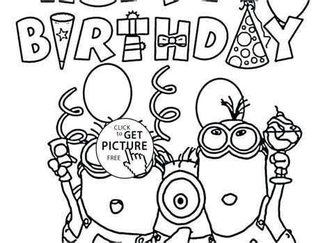 Birthday Coloring Pages For Adults At