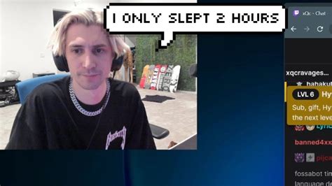 Xqc Says He Almost Didn T Stream Because His Sleep Has Been Bad Youtube
