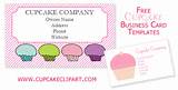 Cupcake Business Cards Templates Free Images