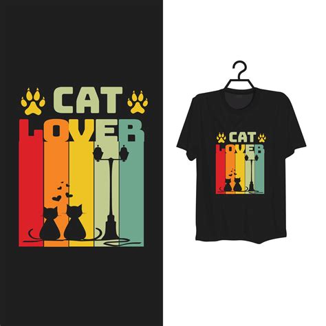 Cat Lover T Shirt Template Design 13210340 Vector Art At Vecteezy