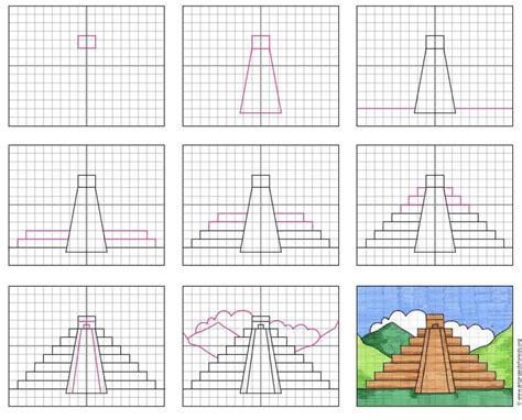 Draw A Mayan Temple For Cinco De Mayo · Art Projects For Kids Mayan