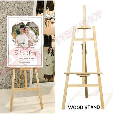Ready Stock Premium Pine Wood Easel Stand Art Sketch Drawing Stand