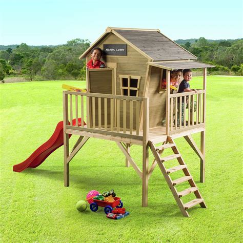 Swing Slide Climb 3700 X 2530 X 1620mm Outback Cubby House Bunnings