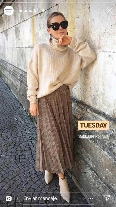 Oversized Sweater And Skirt Outfit Oversized One