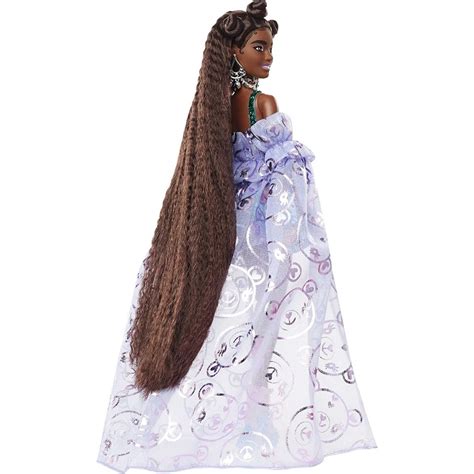 Mattel Barbie Extra Fancy Doll In Teddy-Print Gown With Sheer Train