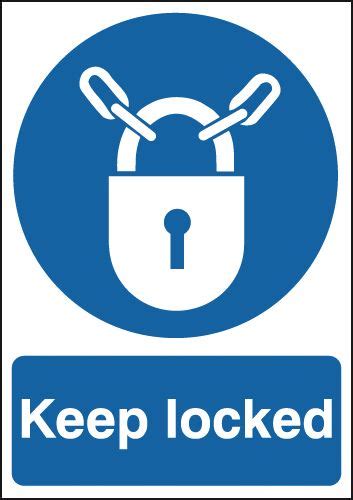 Medeco locks are high security locks with mechanical and keyed options. Keep Locked & Symbol Signs | Seton UK