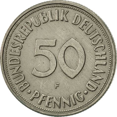 Fifty Pfennigs 1950 Coin From Germany Online Coin Club