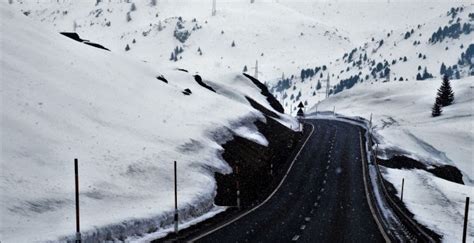 Desktop Wallpaper Winter Landscape Road Highway Hd Image Picture