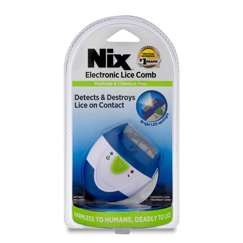 Nix Electronic Lice Comb, Instantly Kills Lice & Eggs and Removes From ...