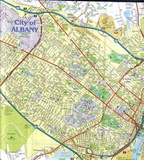 Albany Ny Area Map