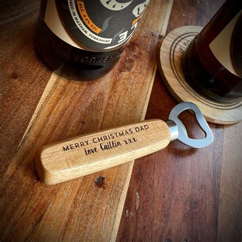 Personalised Christmas Bottle Opener By The Alphabet T Shop