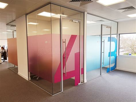 From Glass At Work Large Glass Office Partitioning Fitout For