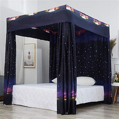 Canopy beds were once a statement of luxury. Queen Canopy Bed Curtains: Amazon.com