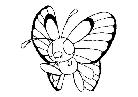 Butterfree Pokemon Coloring Pages Free Coloring Pages For Kids