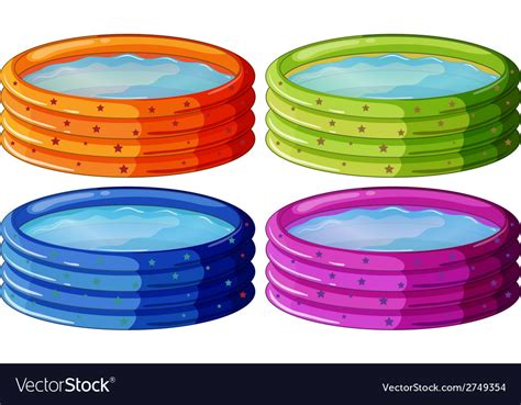 Kiddie Pools Royalty Free Vector Image Vectorstock